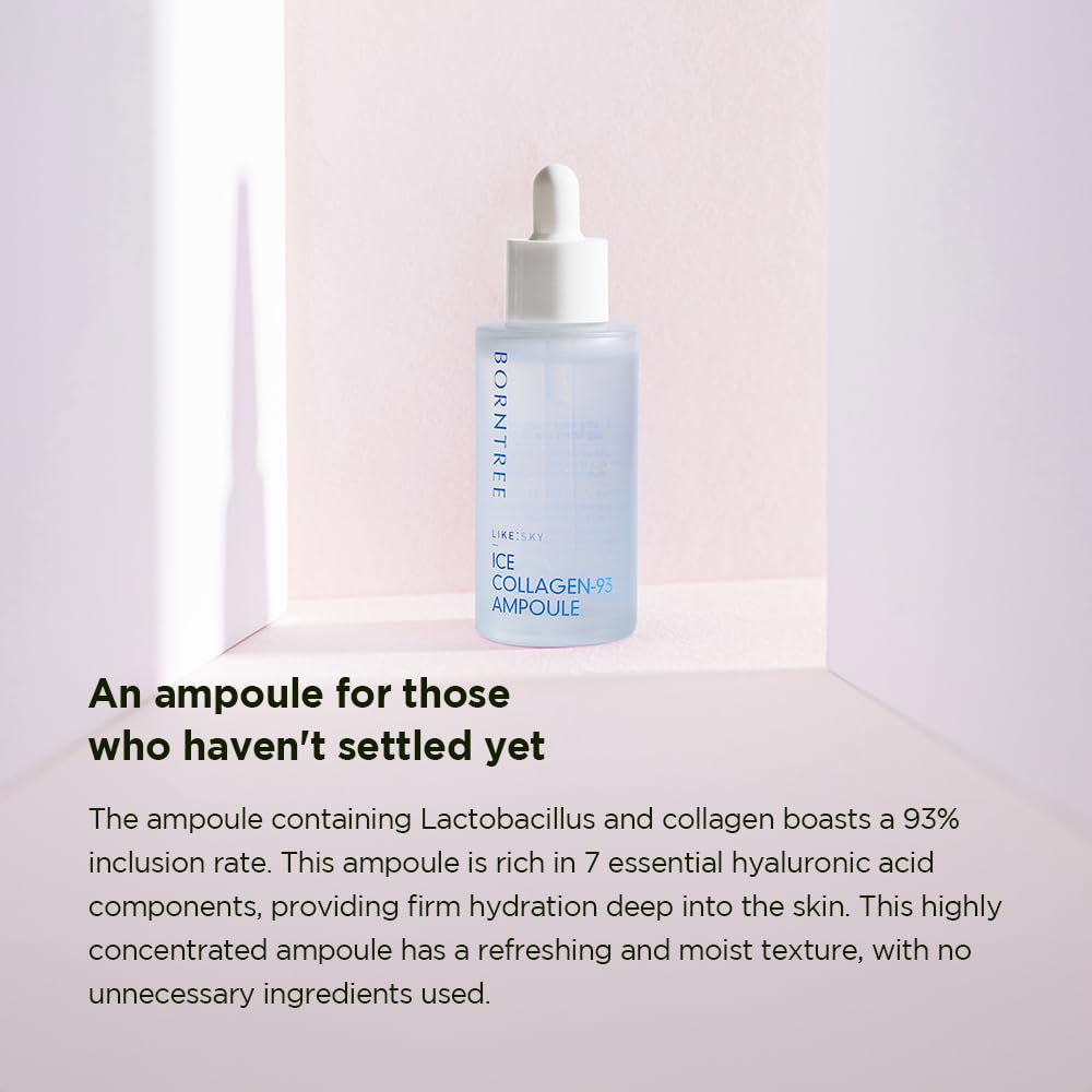 Like Sky Ice Collagen 93 Ampoule 1.69 fl oz/Marine collagen, Absorption rate of more than 40 times, K-beauty
