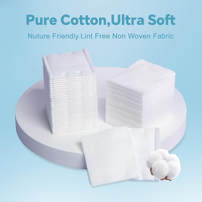 Square makeup cotton pads,facial lips