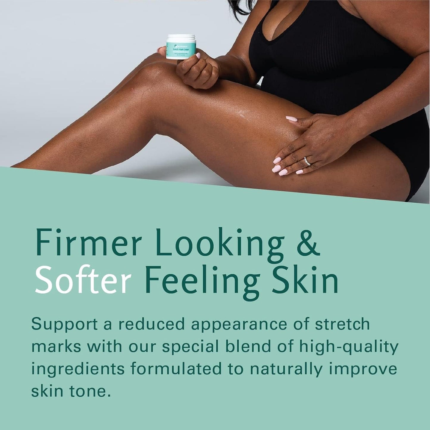 Stretch Mark Cream Infused with Collagen & Stem Cell Maternity Skincare Oil Removes Stretch Mark Prevention & Scar Remover Lotion Green Tea Extract & Raspberry Ketones, 2oz by M3 Naturals