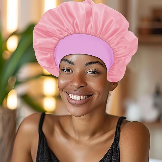 3pcs satin bonnet silky bonnet