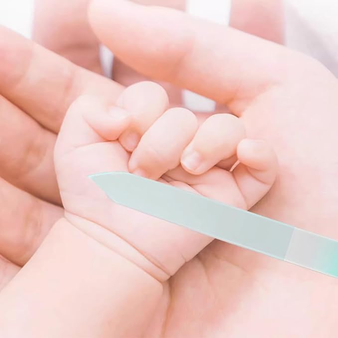 Glass nail file set, crystal