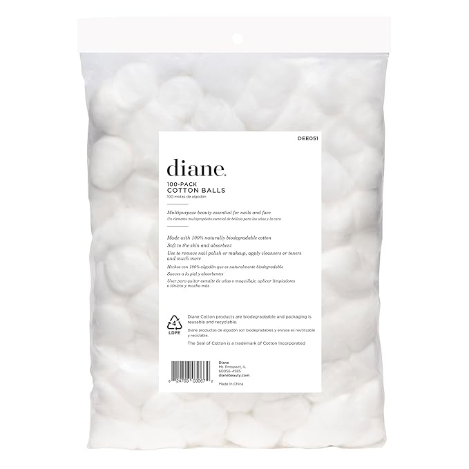 Diane 100% pure cotton balls,