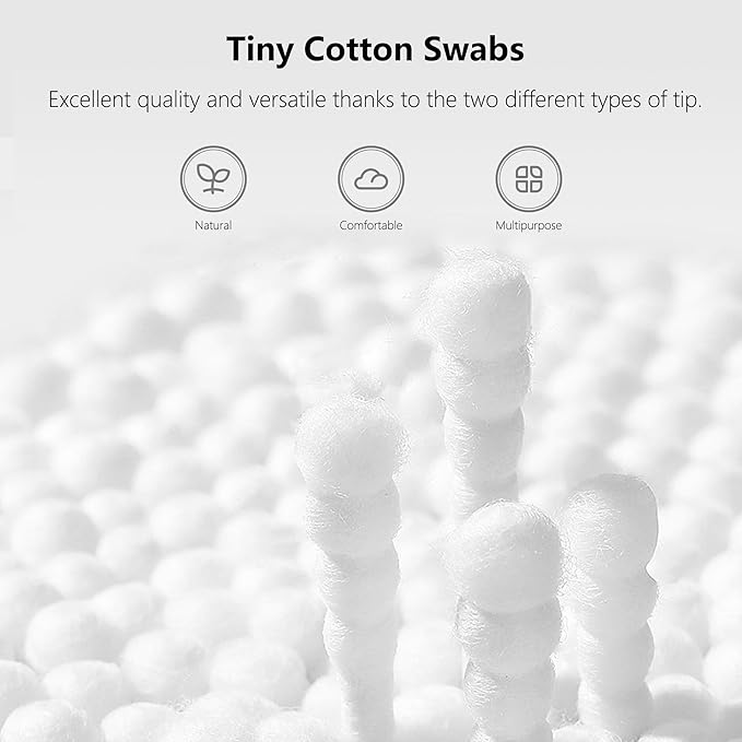 1000pcs tiny cotton buds, with