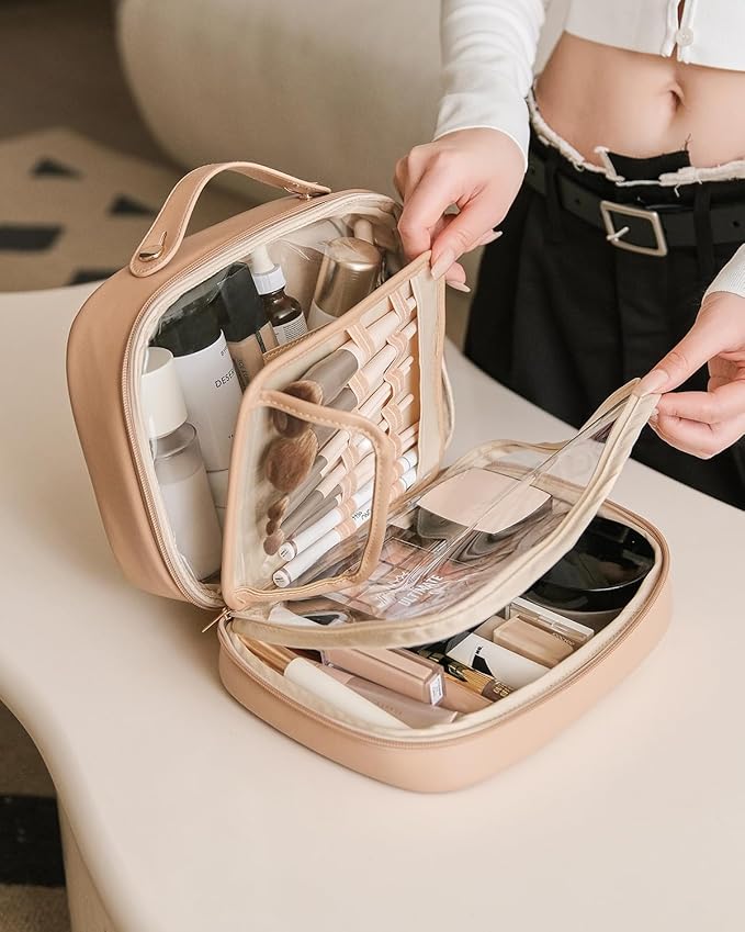 Eachy travel makeup bag,large capacity