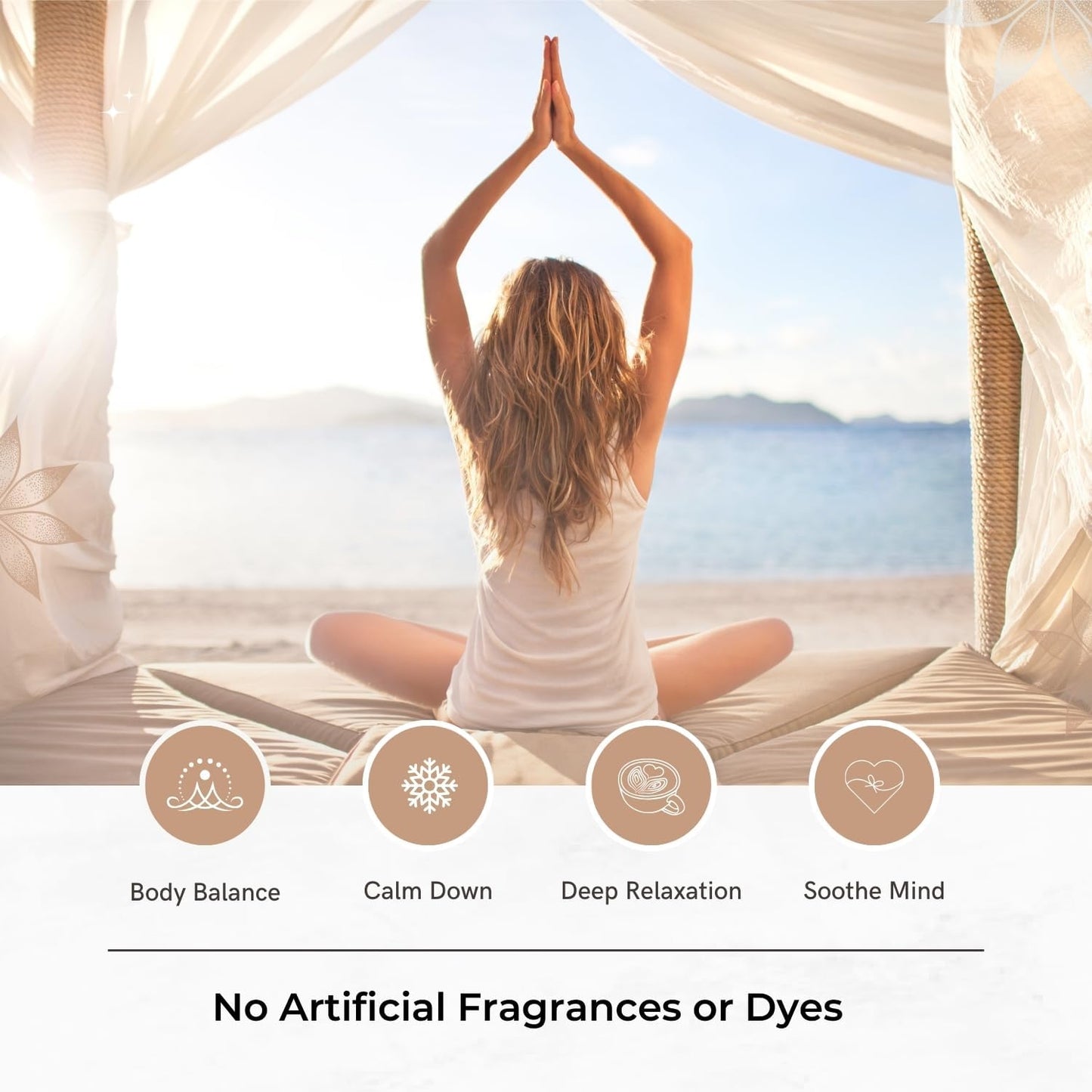 Benatu Bedtime Essential Oil Roll On Blend (with Tangerine, Lavender, Marjoram Oil)- Travel Size Relaxing Roller for Body Topical Massage, Natural Scent Aromatherapy Gift for Women & Men 10ml