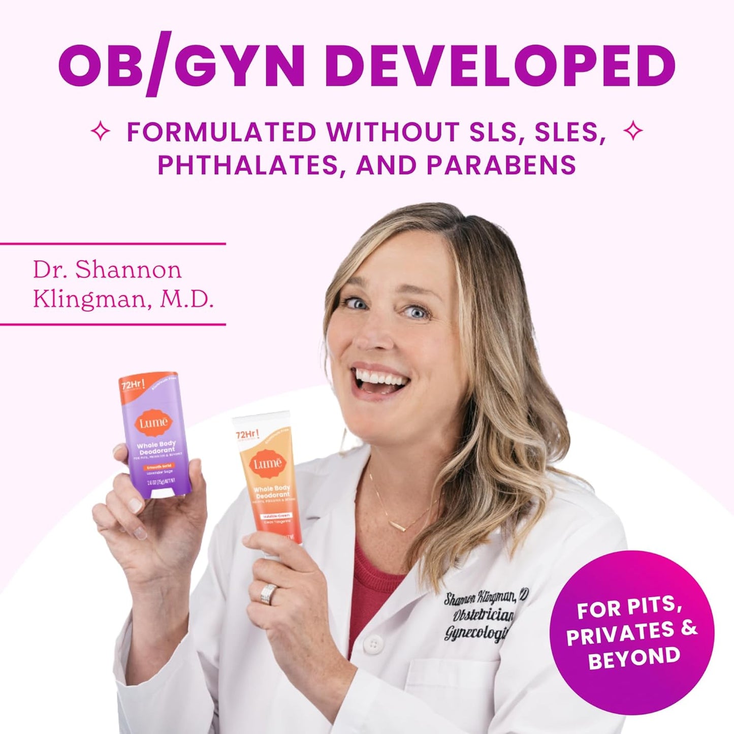 Lume Acidified Deodorant Wipes - 24 Hour Odor Control - Aluminum Free, Baking Soda Free, Skin Loving - 45 Count (Pack of 3) (Cool Cucumber)