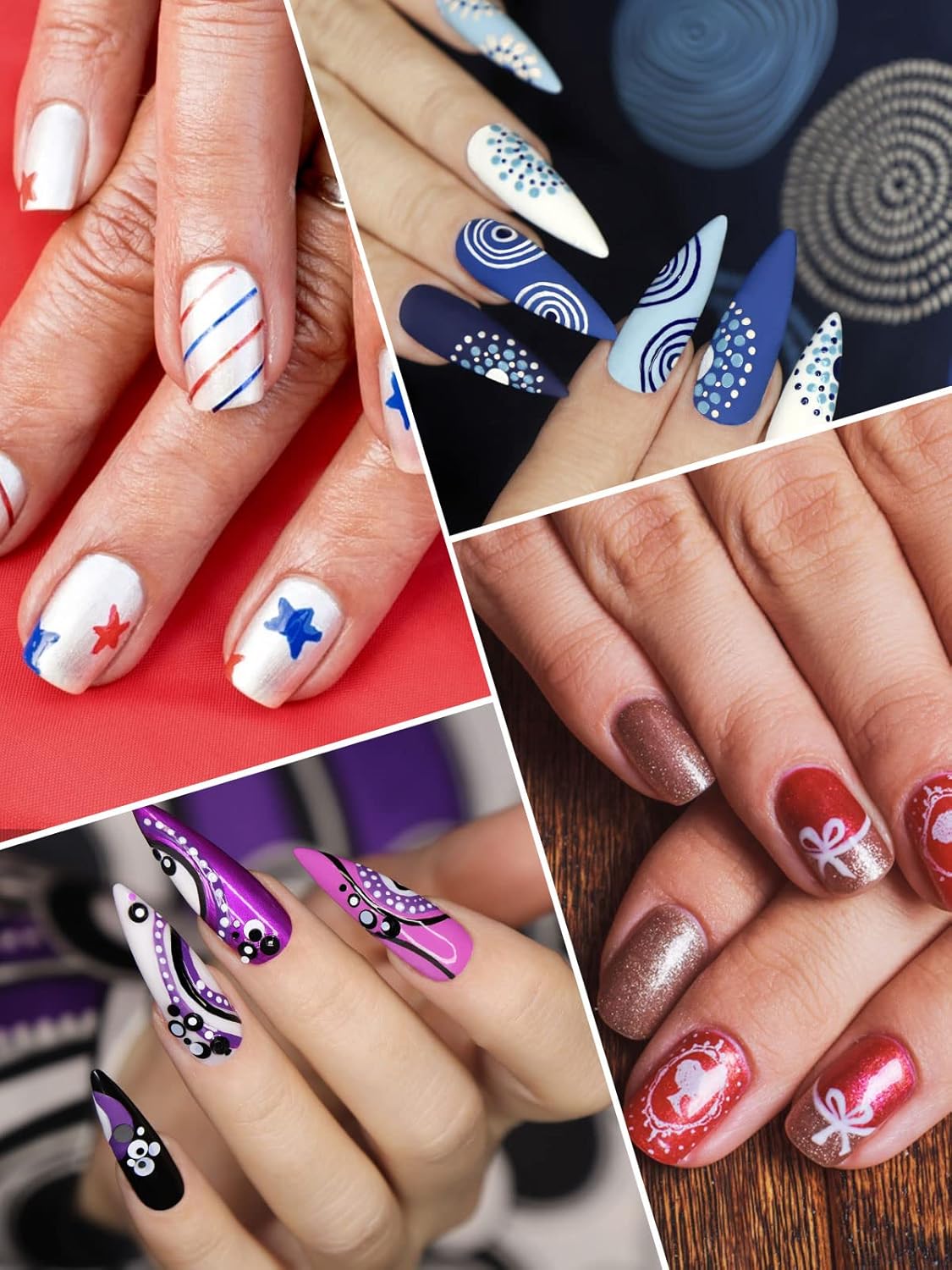 12 Color 3D Nail Art Pens Set, Kalolary Nail Point Graffiti Dotting Pen Drawing Painting Liner Brush for DIY Nail Art Beauty Adorn Manicure Tools