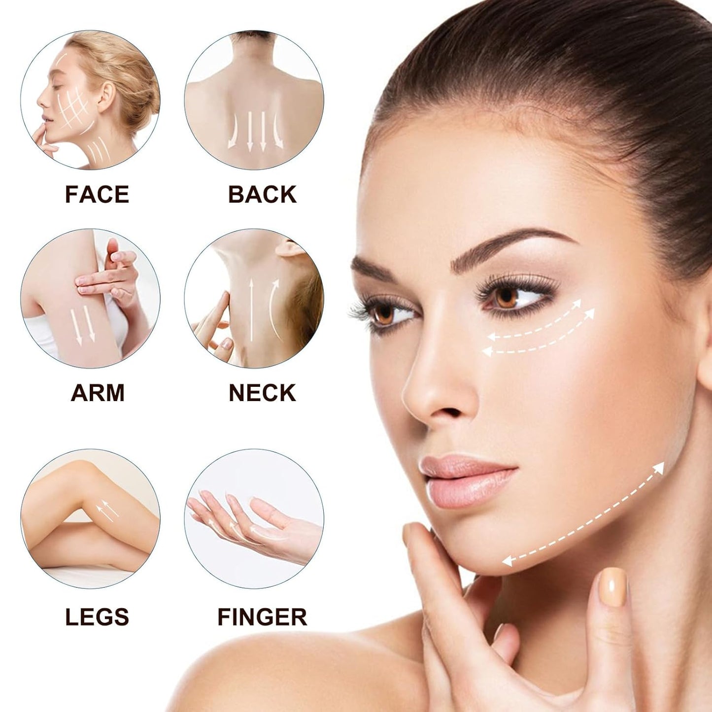 Ice Face Roller, Joyeee Silicone Ice Roller For Face and Eyes Puffiness Relief Reusable Face Ice Cubes Migraine Pain Relief Facial Ice Mold Skincare Tools Gifts for Women Beauty