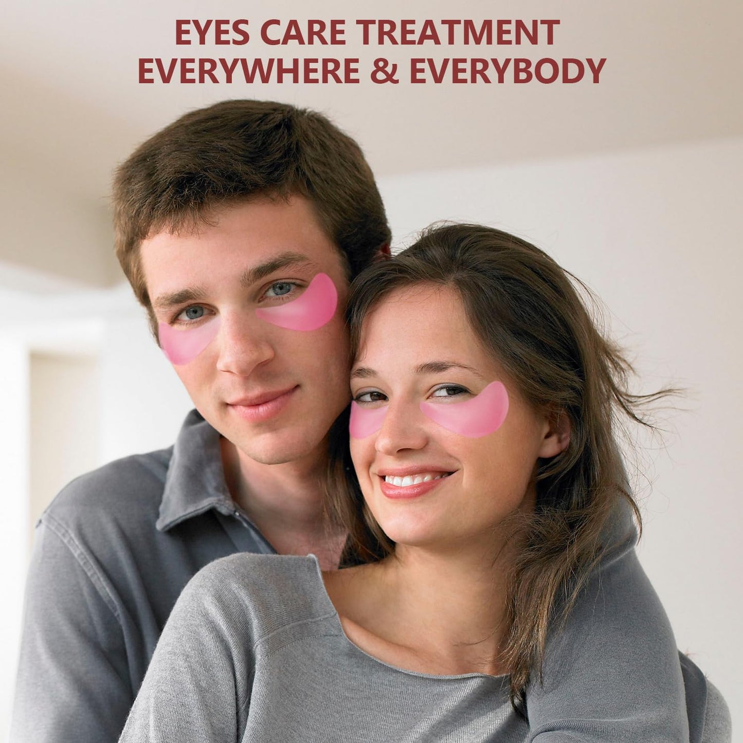 2 Packs 60 Pcs Under Eye Patches, Green+Pink, 30 Pairs Undereye Mask for Puffy Eyes Dark Circles Treatment, Collagen Gel Pads Hydrating for Eye Bags Puffiness Wrinkle, Women Men Beauty Skin Care