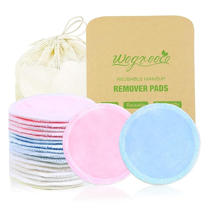Wegreeco cotton rounds reusable -reusable