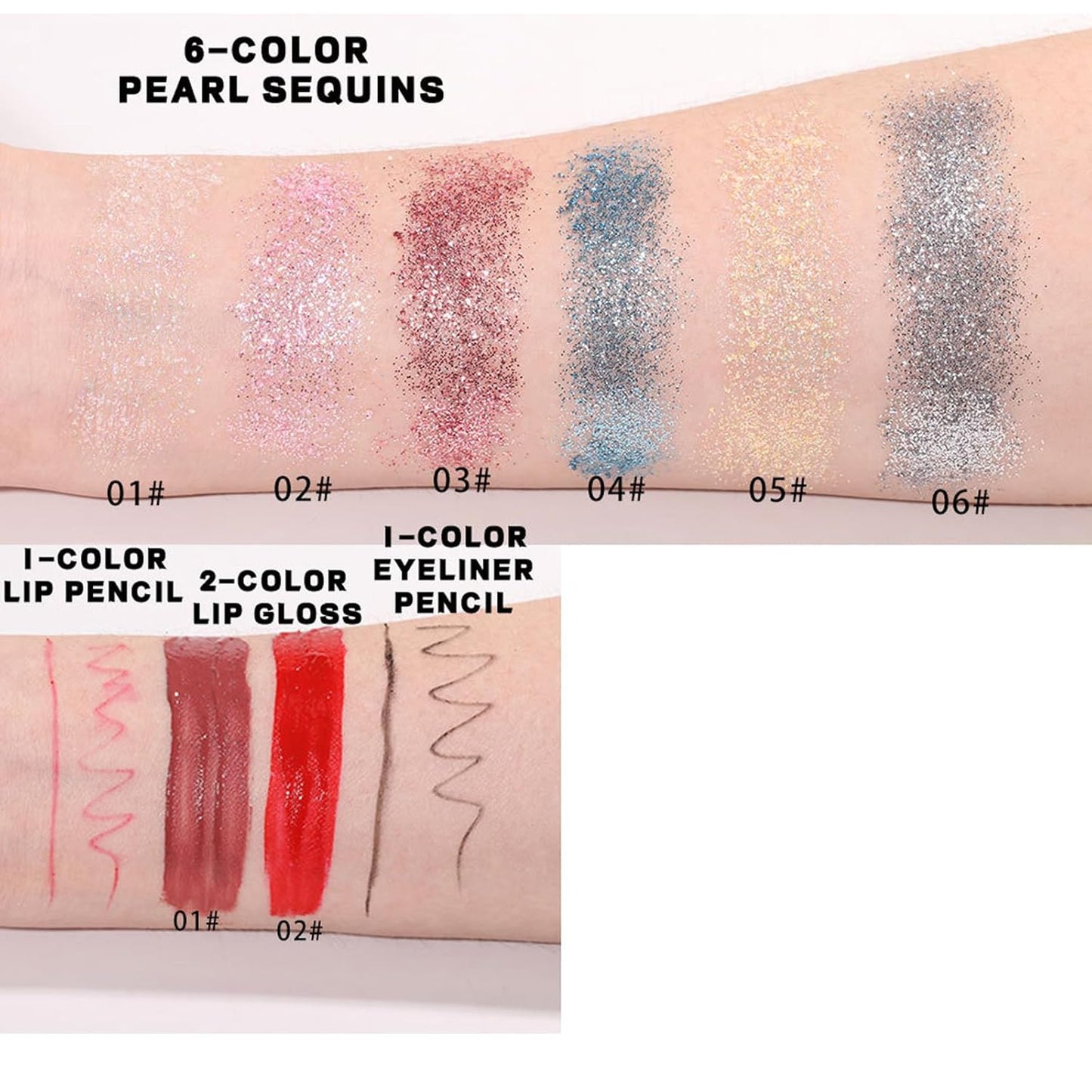 Makeup Sets, Multifunction Makeup Palettes with Mirror, 90 Color Eyeshadows/Compact Powder/Sequins/Bronzing Powder/Highlighter/Lip Color, Makeup kit for Women Full Kit - #A