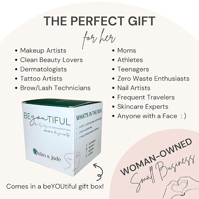 Reusable cotton rounds for face