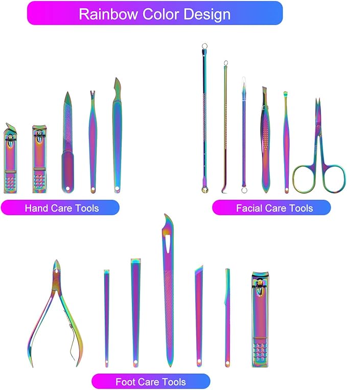 2024 rainbow manicure kits 18