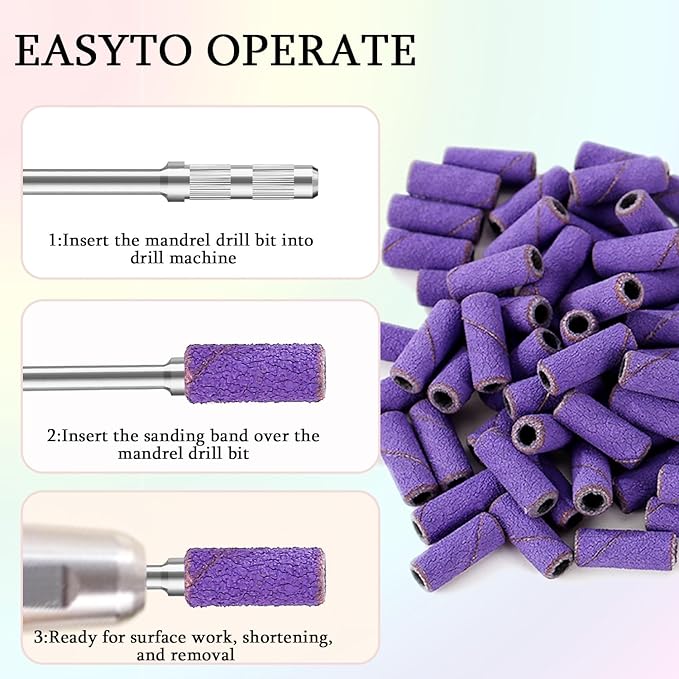 100pcs Nail Drill Bits Small