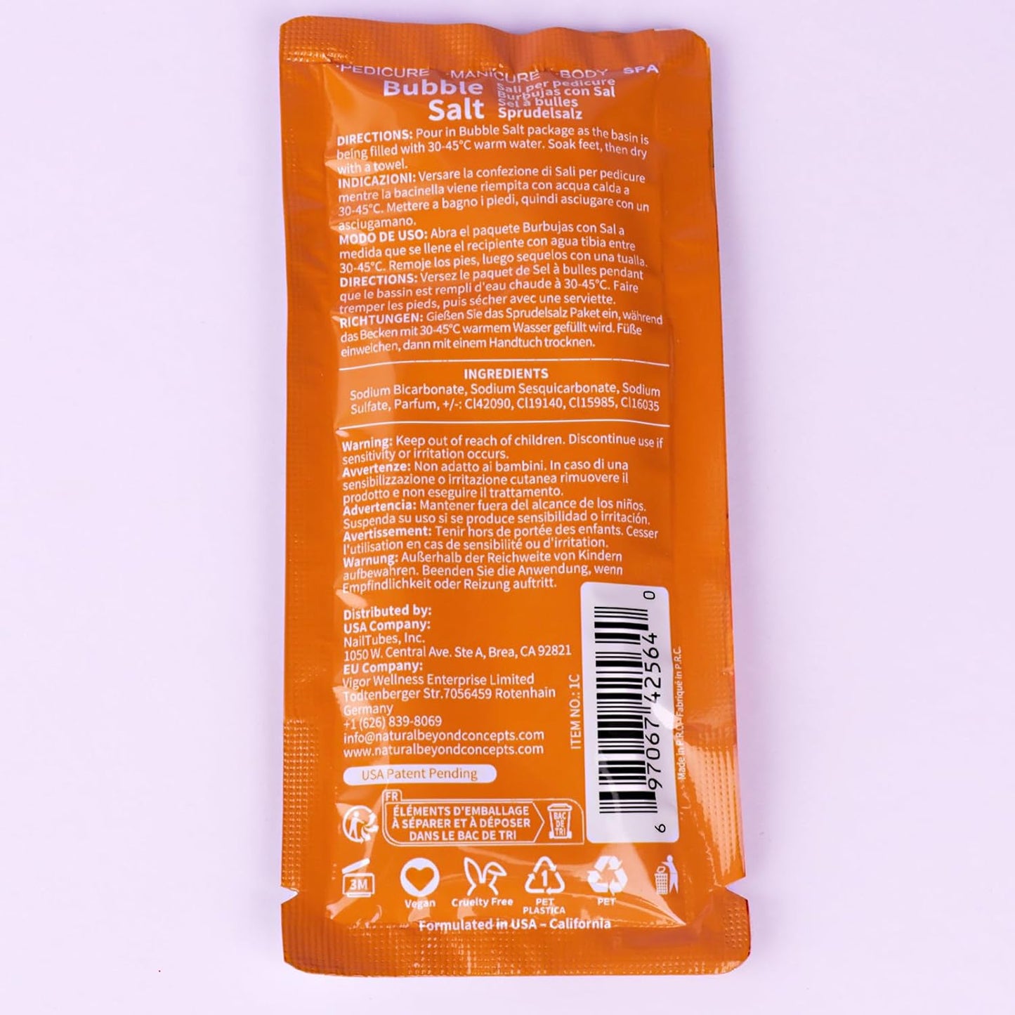 Pedicure Kit Foot Soak Set: Bubble Salt, Sugar Scrub, Massage Mask, Massage Lotion in a Box, 4 Step Foot Spa Kit for Dry Feet,Tired Feet๏ผ3 Set Mango)