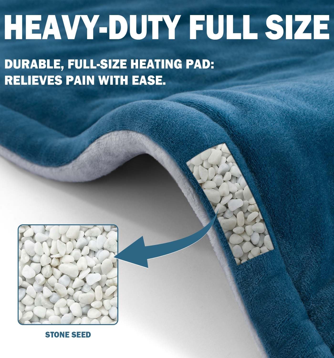 Heating Pad for Neck and Shoulder, 2lb Weighted Neck Heating Pad for Pain Relief, Fathers Day Birthday Christmas Gifts for Dad Men Women Mom, Dad Husband Gifts, 6 Heat Settings Auto-Off Home Office