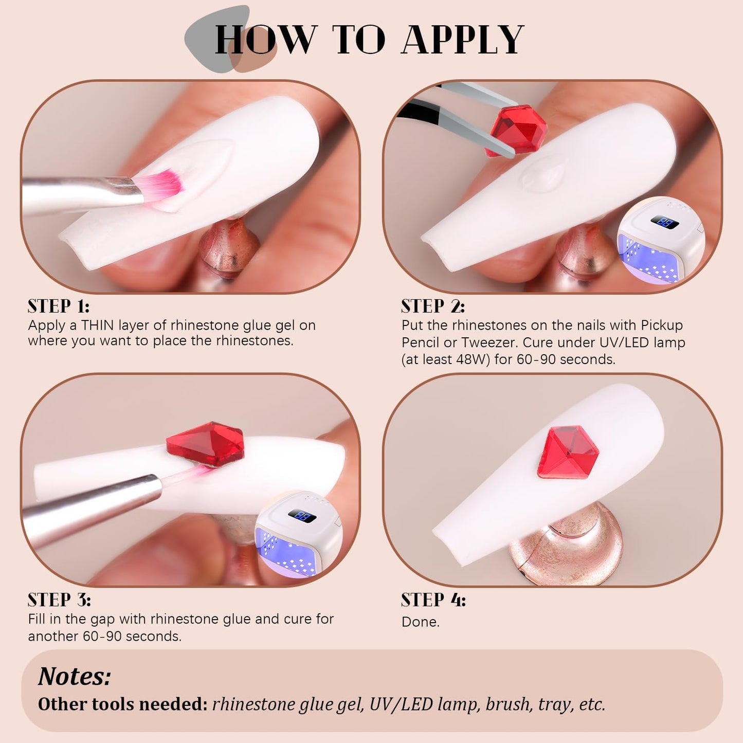 2680Pcs Red Glass Nail Rhinestones 120Pcs Multi Shapes Flatback Nail Gems + 2560Pcs 1.5-4mm Round Crystal, Manicure Nail Charms Diamond Gemstones for Acrylic Nails Decoration