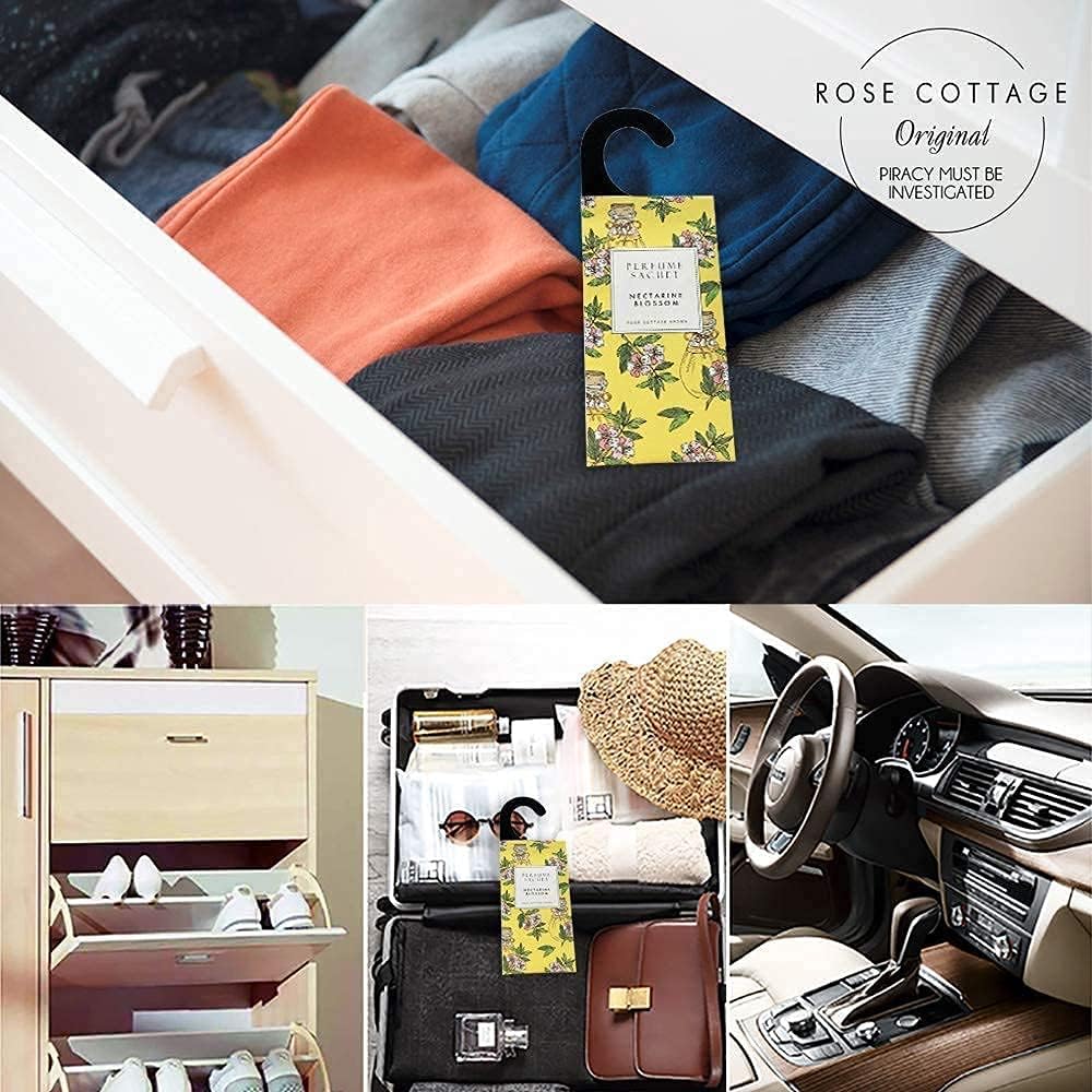 Large 12 Packs Closet Deodorizer Freshener Closet Air Freshener Home Scented Sachets Room Freshener Scents Air Freshener Closet Odor Eliminator 4 Scents Floral