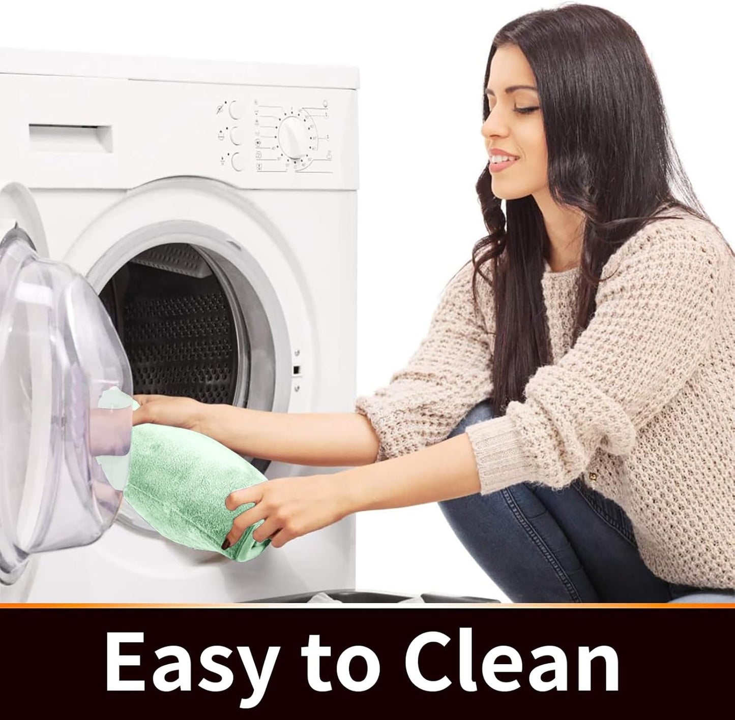 Yimobra Memory Foam Toilet Bath Mat U-Shaped, 24 X 20 Inches,Soft and Comfortable, Super Water Absorption, Non-Slip, Machine Wash and Easier to Dry for Bathroom Commode Contour Rug, Pale Green