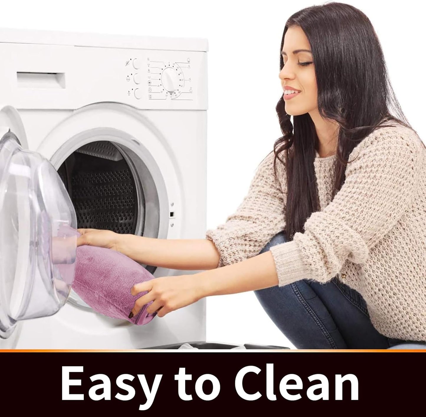 Yimobra Memory Foam Toilet Bath Mat U-Shaped, 24 X 20 Inches,Soft and Comfortable, Super Water Absorption, Non-Slip, Machine Wash and Easier to Dry for Bathroom Commode Contour Rug, Mauve