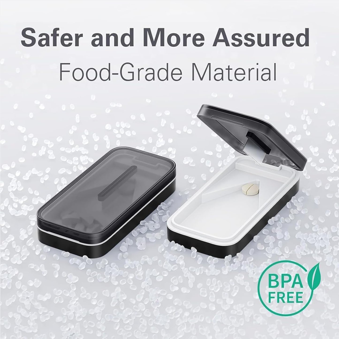 BUG HULL Pill Cutter with Removable Silicone Pad, Pill Splitter with Sharp Blade, Pills Cutters Splitter for Small and Tiny Pills, Tablet Splitters for Small or Large Tablet Professional