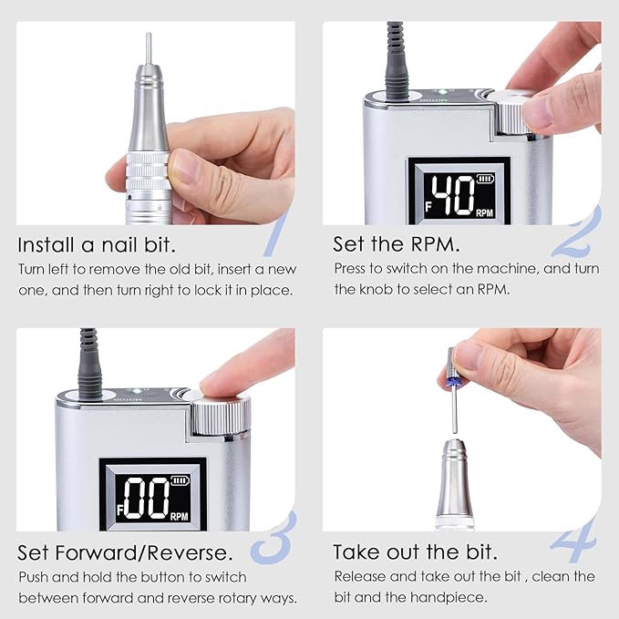 Delanie professional electric nail drill