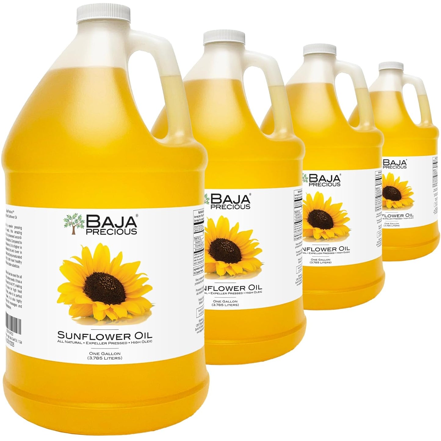 Baja Precious - High Oleic Sunflower Oil, Case of 4 X 1 Gallon Jugs