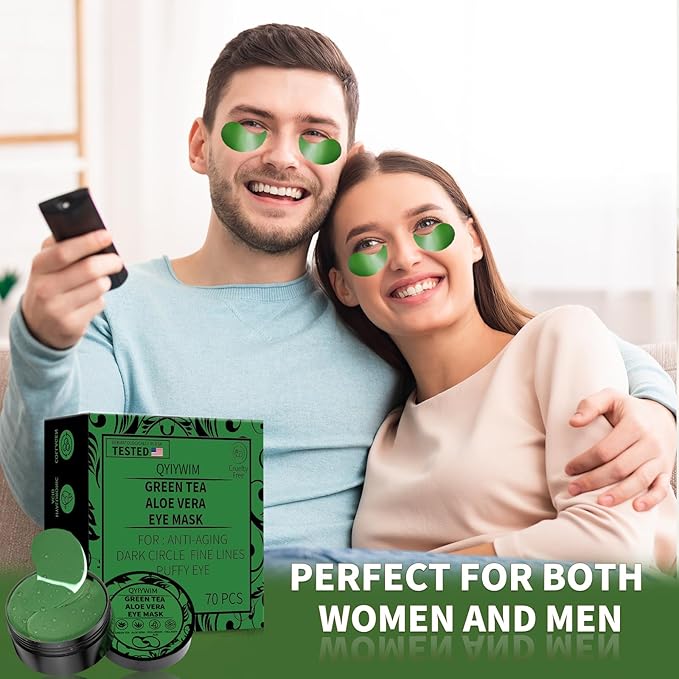 Under eye patches 70pcs, green