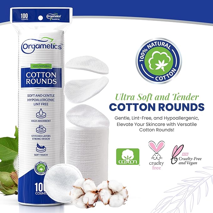 Cotton rounds, 100% natural turkish