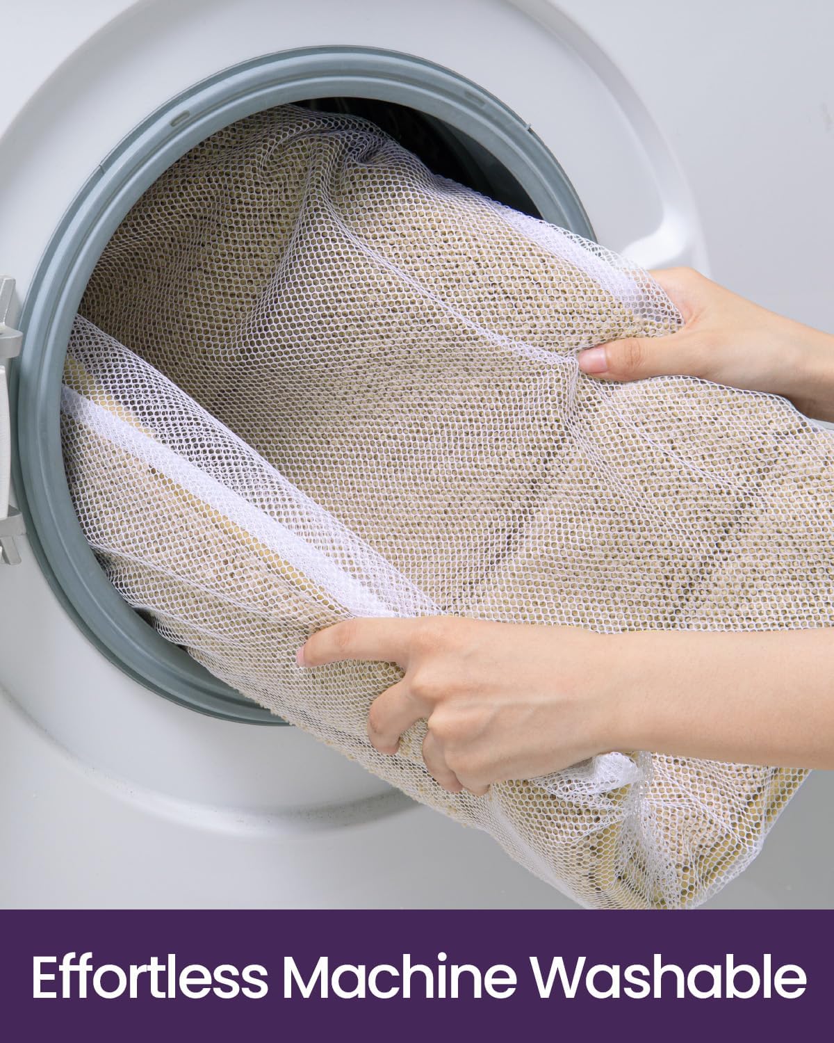 DEXI Bathroom Rug 24x16, Non Slip Washable Bath Mat for Shower Floor, Absorbent Soft Bathmat with Rubber Backing, Quick Dry Microfiber Carpet, Beige