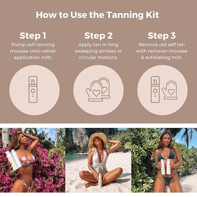 Self Tanner Mousse Kit (Dark)