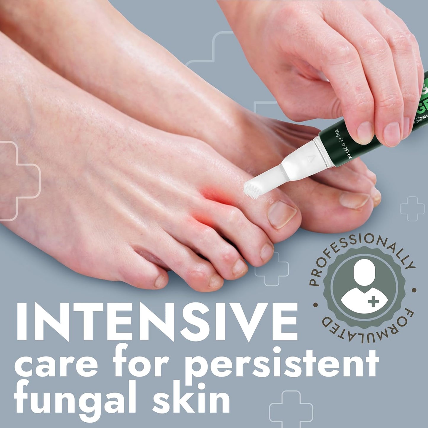 Tea Tree Oil Antifungal Foot Gel | Relieves Jock Itch, Athleteβs Foot & Ringworm | Soothes Itching & Burning | Moisturizes Dry, Cracked Feet | No-Touch Applicator | 1-Week Treatment Option | 20g