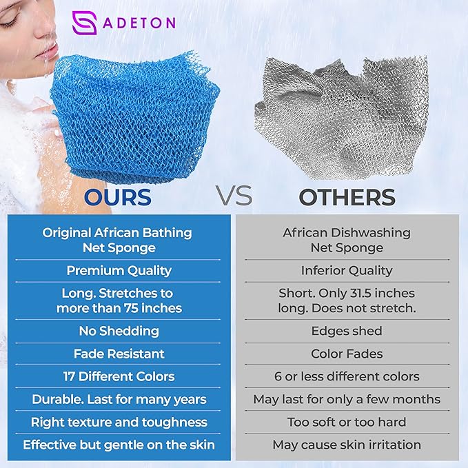 Adeton african net sponge, exfoliating