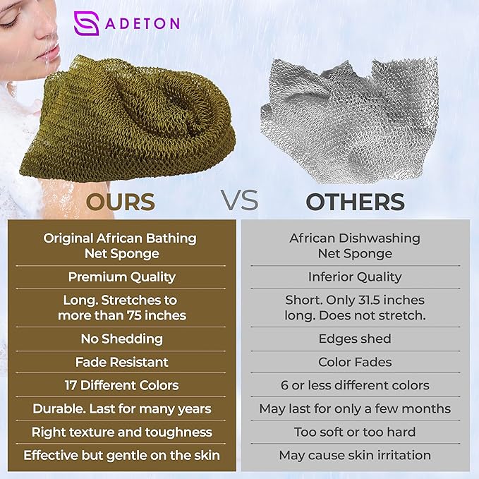 Adeton african net sponge, authentic,