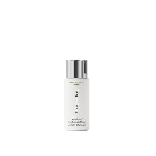 Timeline Mito-Biotic™ Travel Size Resurfacing Face Exfoliator With Acids To Purify, Tone, Hydrate, Refine Texture & Unclog Pores - .5mL