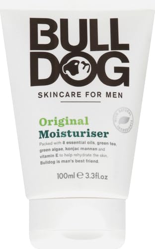 BULLDOG Mens Skincare and Grooming Face Moisturizer Original, 3.3 Fluid Ounce