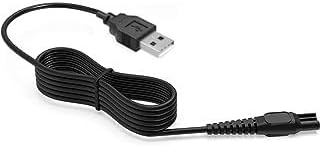 MARLOWE. Hair Trimmer Charging Cable, Black, 1 Replacement USB Cable for Body Hair Trimmer, 3 Ft Charger Cord