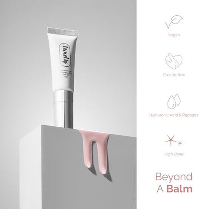 Tinted Lip Balm Elixir for OIder Women, Hydrating Vegan Lip Care with Sheer Color & Moisturizing Glow – Non-Sticky Nourishing, Lip Plumping Treatment for Soft, Smooth Lips (Strawberry 10ml)