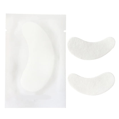 100 Pairs Set Under Eye Pads Disposable Eye Gel Patches for Eyelash Extensions Tool Kit, White Film