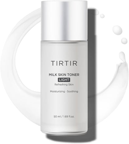 TIRTIR Milk Skin Toner Light | Instant Hydration with 4% Niacinamide, Pore-Tightening, Vegan Toner for Acne-Prone, Sensitive & Oily Skin, Fungal Acne Safe, Panthenol, Allantoin, Vitamin B