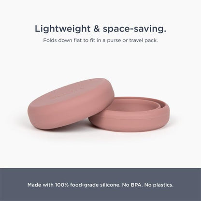 Saalt Compact Sanitizer - Menstrual Disc and Period Cup Cleaner, Microwavable, Reusable Menstrual Disc Sanitizer for Travel or Home, Collapsible, Flat-Fold Design - Sage