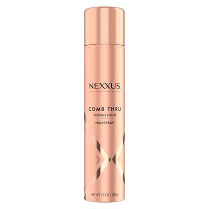 Nexxus Comb Thru Flexible Hold Hair Spray, Brushable Finish, 72H Humidity Shield, 10 oz