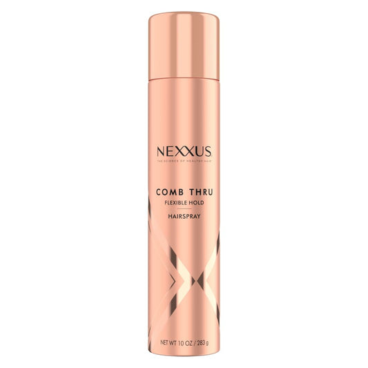 Nexxus Comb Thru Flexible Hold Hair Spray, Brushable Finish, 72H Humidity Shield, 10 oz