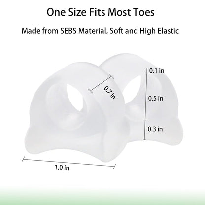 12pcs Gel Toe Spacers include sizes S M L, Toe Separators to Correct Your Toes, Toe Support Big Toe Spacers for Overlapping Toes Bunions Hammer Toe Relaxation Restore Toes to Their Original Shape