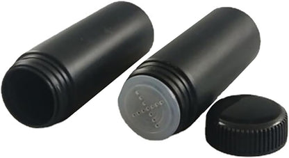 6pcs Plastic Loose Powder Bottle, Mini Empty Talcum Bottle Refillable Cosmetic Powder Dispenser Travel Cosmetic Glitter Eye Shadow Shaker with Sifter and Lids(100ml)