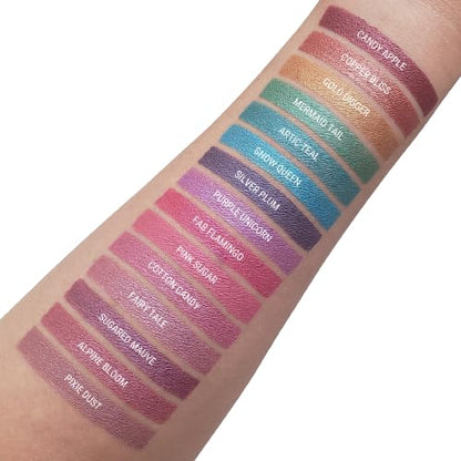 Aromi Metallic Liquid Lipstick | Rose Chestnut Lip Color with Shimmery Finish, Vegan, Cruelty-free, Long-lasting, Waterproof, Gluten Free (Alpine Bloom)