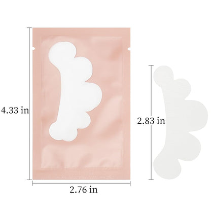 50 Pairs Eye Gel Pads, Lint Free Under Eye Patches for Eyelash Extensions, Premium Eye Mask Beauty Tool Kit (Pink)