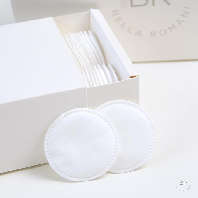 Cotton rounds makeup remover pads
