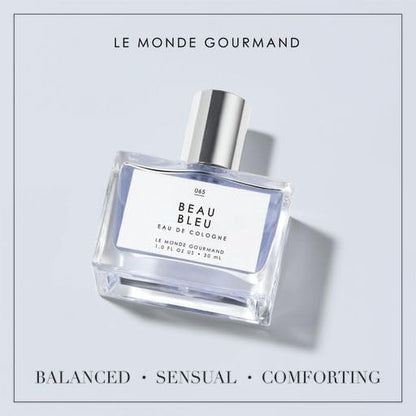 Le Monde Gourmand Beau Bleu Eau de Cologne - 1 fl oz (30 ml) - Unisex, Woody, Citrus, Musky Perfume Notes