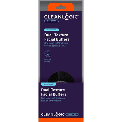 Cleanlogic charcoal infused exfoliating dual-texture